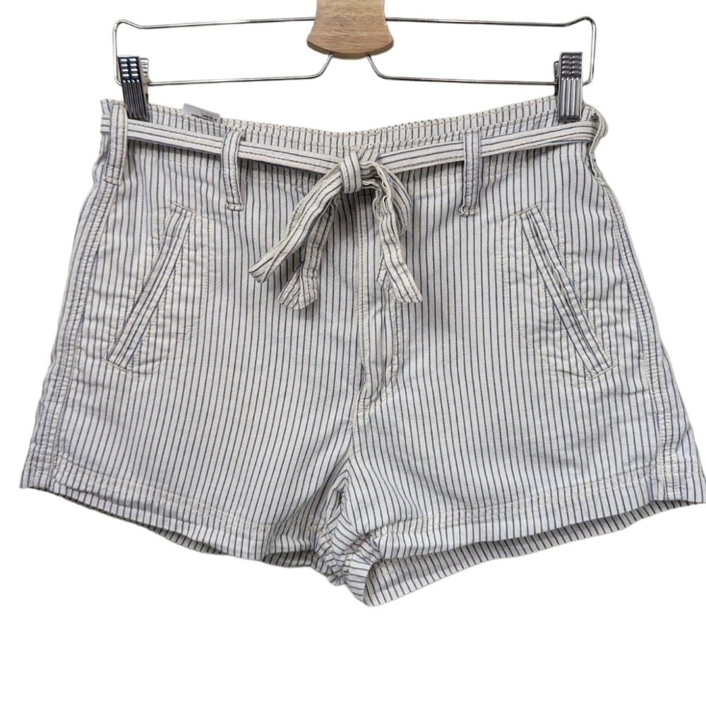 AE High Rise Railroad Stripe Shorts Sz 6